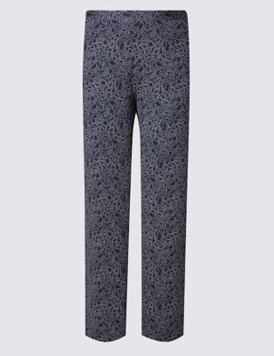 PLUS Floral Spotted Wide Leg Trousers